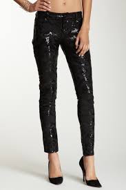 Hannah Sequin Slim Crop Pants