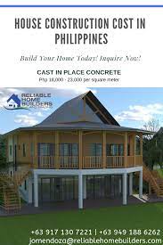 Cast In Place House Construction Cost In Philippines Construction Cost Home Construction Construction