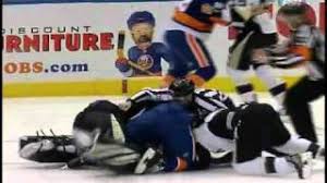 All the fights, all the replays, etc. New York Islanders Vs Pittsburgh Penguins All Out Brawl 2 11 11 Youtube