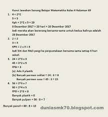 Kunci jawaban halaman 63, 64, 65, 69, 70, 71, 72, 73, 74, 75, 76 buku paket tematik siswa tema 5 kelas 6 wirausaha subtema 2 pembelajaran 1 k13 Kunci Jawaban Buku Senang Belajar Matematika Kelas 4 Kurikulum 2013 Revisi 2018 Halaman 54 55 60 63 66 67 69 71 72 Dunia Smk