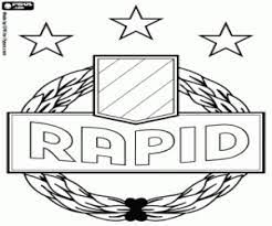 The three stars above the badge each represent ten austrian championships won by sk rapid wien. Rapid Vienna Badge Coloring Page Printable Game
