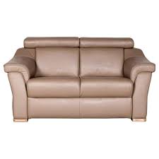 Himolla Designer Leather Sofa Brown Genuine Leather Two Seat Couch Brown Leather Sofa Leather Sofa Brown Sofa
