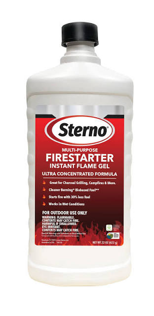 Sterno Multipurpose Fire Starter Instant Flame Gel