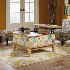 Sold and shipped by costway. Sauder Viabella Lift Top Coffee Table Antigua Chestnut Finish Walmart Com Walmart Com