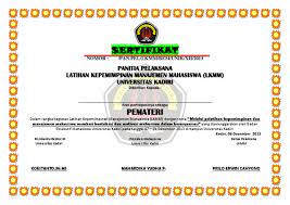 Maybe you would like to learn more about one of these? Sertifikat Pemateri Lkmm Pdf