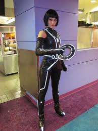 Pin On Cosplay 3 Original tron legacy movie costumes and props on display.