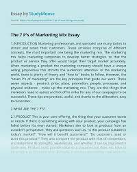 We did not find results for: The 7 P S Of Marketing Mix Free Essay Example