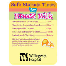 Safe Storage Times For Breast Milk Magnet Personalization Available