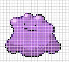 16% (only if pokemon in dark place!) 132 Ditto Pixel Art Pokemon Pokemon Pattern Pokemon Bead