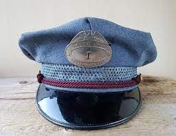 Vintage 50s U S Post Office Route 1 Letter Carrier 8 Point Dress Hats Summer Uniform Uniform Company