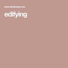 Edifying Edifying English Vocabulary Words