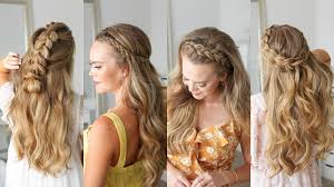 These easy braided hairstyles, ideal for all hair lengths, are perfect for a hot summer day. 5 Half Up Dutch Braid Hairstyles Missy Sue