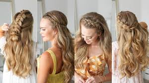 Now here's where the dutch part comes in: 5 Half Up Dutch Braid Hairstyles Missy Sue