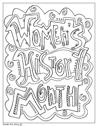 This collection includes mandalas, florals, and more. Women S History Month Classroom Doodles