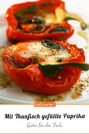 Mit Thunfisch Gefullte Paprika Rezept Gefullte Paprika Paprika Einfache Gerichte