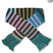 Caron X Pantone Crochet Stripe Scarf Free Pattern