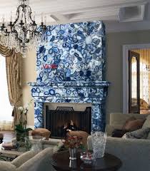 Décor is short for decoration. China Home Decor Gemstone Blue Agate Wall Tile For Background China Agate Stone