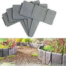 Rasenkantensteine setzen garten rasenkantensteine garten. Rasenkante Beeteinfassung Oder Palisade Flexibeler Beetzaun Steckzaun Rollborder 3 Size Beetumrandung Mahkante Randsteine 2 Farbe Kanteneinfassung Garten Rasen Zierzaun Gartenzaun 10 Pcs Grau Amazon De Garten