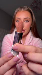 Trying the mac fizzy feels lip balm shade “taste for bubbles”