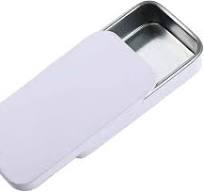 Amazon.com: Mini Metal Slide Top Tin Box, Portable ...