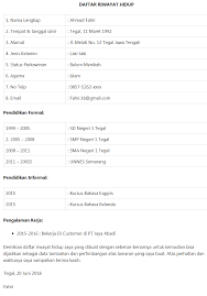 Dec 06, 2020 · contoh daftar riwayat hidup. Contoh Daftar Riwayat Hidup Beserta Foto Contoh Surat