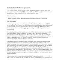 Many Sample Letter Of Motivation
