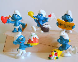 Smurfs Vintage Toys Lot Of 5 Figures Love Gift By Vintageandsupply 24 00 Vintage Toys Smurfs Childhood Toys