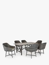 Kettler Lamode 6 Seat Garden Dining Table And Chairs Set Brown Dining Table Chairs Table And Chair Sets Table And Chairs