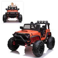 Target / toys / 24 volt ride toys. 24v Kids Electric Ride On Car With Remote Control 200w Ultra Powerful Motors Off Road Truck For Boys Girls Bluetooth Mp3 Working Lights Pull Handle 4 Wheels Suspension Walmart Com Walmart Com