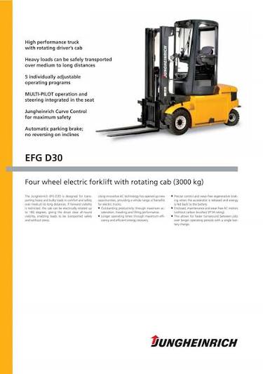 Jungheinrich EFG-D30 Forklift