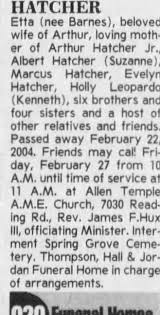 Obituary for Etta HATCHER