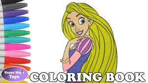Nov, 11 2016 2644 downloads 5846 views cartoon characters > disney princesses. Disney Princess Rapunzel Coloring Book Pages Tangled Princess Rapunzel Coloring Page Kids Art Youtube