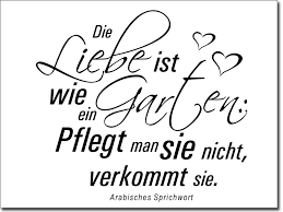 Denn mein garten ist mein herz. Wandspruch Die Liebe Ist Wie Ein Garten Wandtattoo