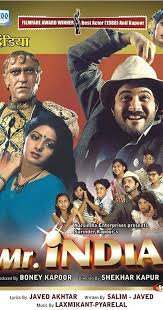 Mr India Directed By Shekhar Kapur With Anil Kapoor Sridevi Amrish Puri Satish Kaushik A Poor Free Bollywood Movies Old Bollywood Movies Bollywood Movies