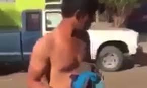 Sinaloa vigilantes hit accused thieves with plank of wood | Daily Mail  Online