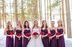 Winter Wedding Purple Bridesmaid Dresses Wedding Winter Wedding Bridesmaids Beach Bridesmaid Dresses Wedding Bridesmaid Dresses