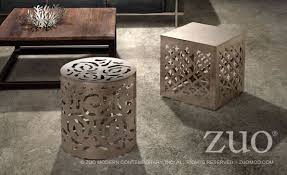 I Love These Perforated Metal Stools They Can Be Used For Seating Or An End Side Table Steel Stool Zuo Modern Art Chair