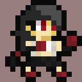 16x16 Tifa Pixel Art Pixel Characters Character Design