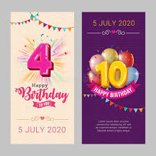 Inexpensive birthday cards creator utility supports to add images to your birthday cards by browsing images from library or pc. Happy Birthday Greeting Card Print Template With Cute Balloons Stock Vector Illustration Of Abstract Collection 164813375