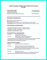 college application resume