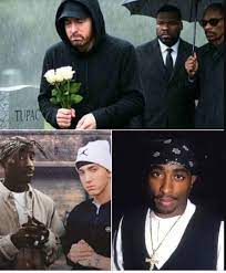 Eminem emotional at Tupac's grave