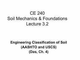 The unified soil classification system is a modified version of a casagrande's airfield classification (ac) system developed by him in 1942 for the corps of engineers, usa. Soil Classification Aashto And Uscs
