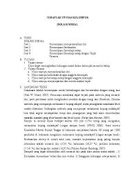 Oleh karena itu, akan diuraikan kombinasi keduanya menjadi terapi aktivitas kelompok. Doc Terapi Aktivitas Kelompok Isolasi Sosial Nsnuroniah 09 Academia Edu