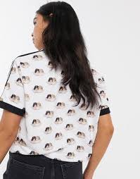 Widest selection of new season & sale only at lyst.com. Adidas Originals X Fiorucci Three Stripe Angel T Shirt In White From Asos On 21 Buttons