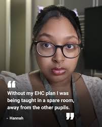 This is not ok. Young people like Hannah deserve more. An EHC plan can make  all the difference to a child's educational experience. Let's save them.  Join Hannah and the Disabled Children's