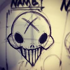 Some cities have art dist. All Sizes Another Skull Drawing Illustration Ink Pen Tattoo Graffiti Sketch Flickr Photo Sharing