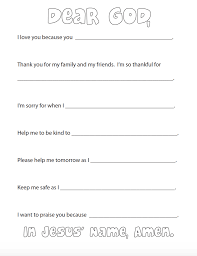 We have worksheets for holidays, seasons, animals and lots of worksheets for learning the alphabet, numbers, colors, shapes and much more! Prayer Prompts For Kids Coloring Page Bible Lessons For Kids Childrens Church Lessons Bible Study For Kids