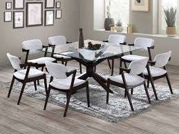 Square Glass Dining Tables 50 75 Off Sale Dark Hardwood Frame B2c Furniture In 2020 Dining Table Glass Dining Set Modern Dining Table
