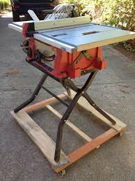 I Built This Base For My Table Saw For Easier Mobility In The Workshop Made From Pallet Scraps And Caster Table Saw Sled Furniture Projects Woodworking Plans