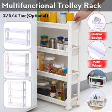 Easy returns · 99% on time shipping · 5% rewards with club o 3 4 Tier Slide Out Rolling Cart Kitchen Can And Spice Racks Trolley Storage Rack With Wheels Shelf Cart Organizer Shelving For Home Kitchen Bathroom Office Bedroom Walmart Com Walmart Com